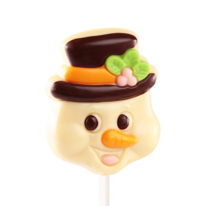 Lolly sneeuwman WIT deco Lolly sneeuwman WIT deco
