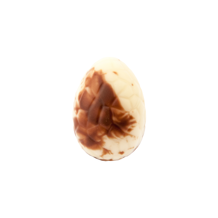 Mini egg WHITE deco crispy hazelnut filling