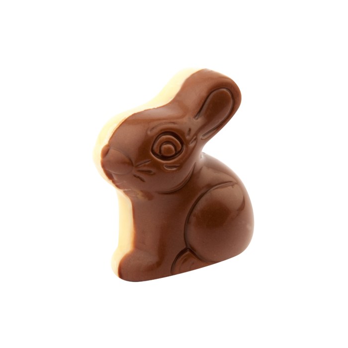 Bunny MILK WHITE hazelnut filling cookies