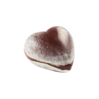 Double Heart DARK deco hazelnut filling