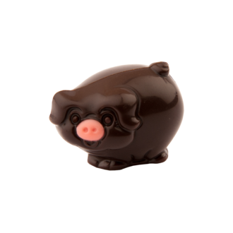 Pig DARK  deco hazelnut filling