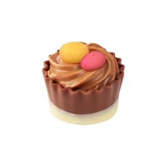 Cupcake WHITE hazelnutcream Easter