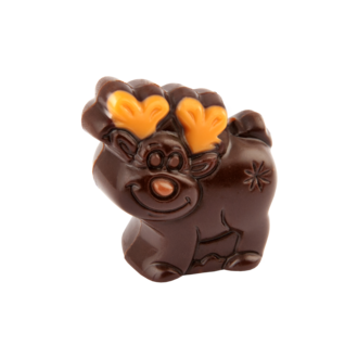 Reindeer DARK deco hazelnut filling