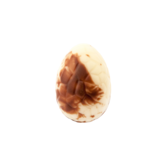 Mini egg WHITE deco crispy hazelnut filling